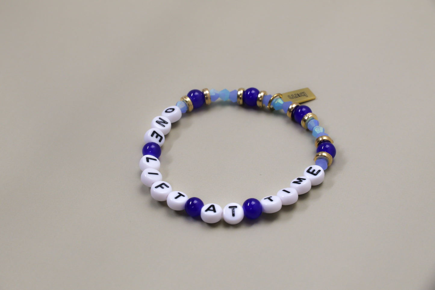 One Lift at a Time Bracelet (Blue)