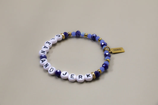 Clean and Jerk Bracelet (Blue)
