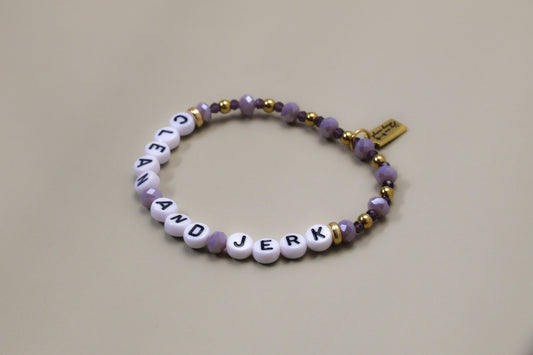 Clean and Jerk Bracelet (Purple)