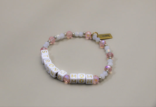 Strong Mom Bracelet (Pink)