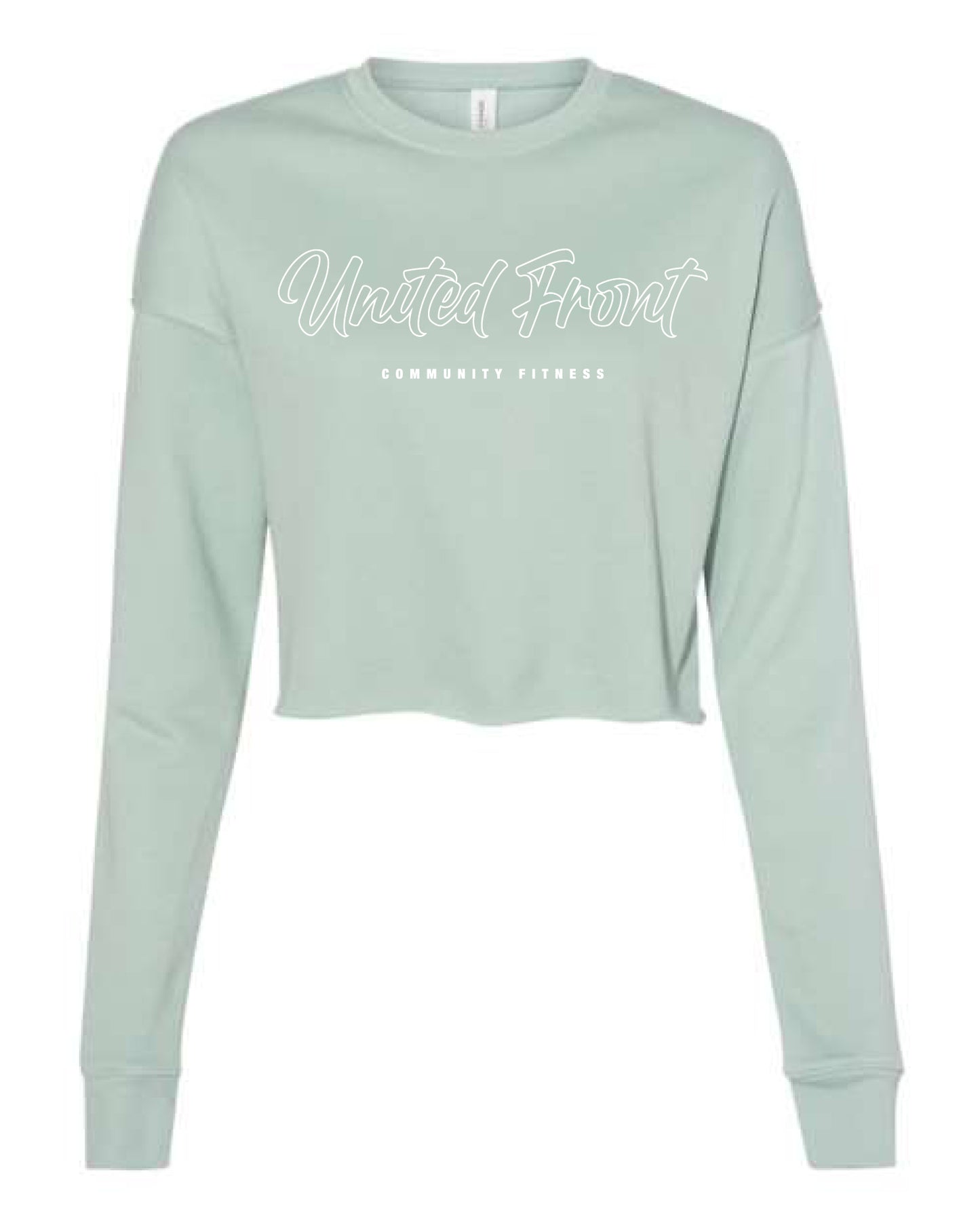 United Front Crop Sweater Dusty Blue