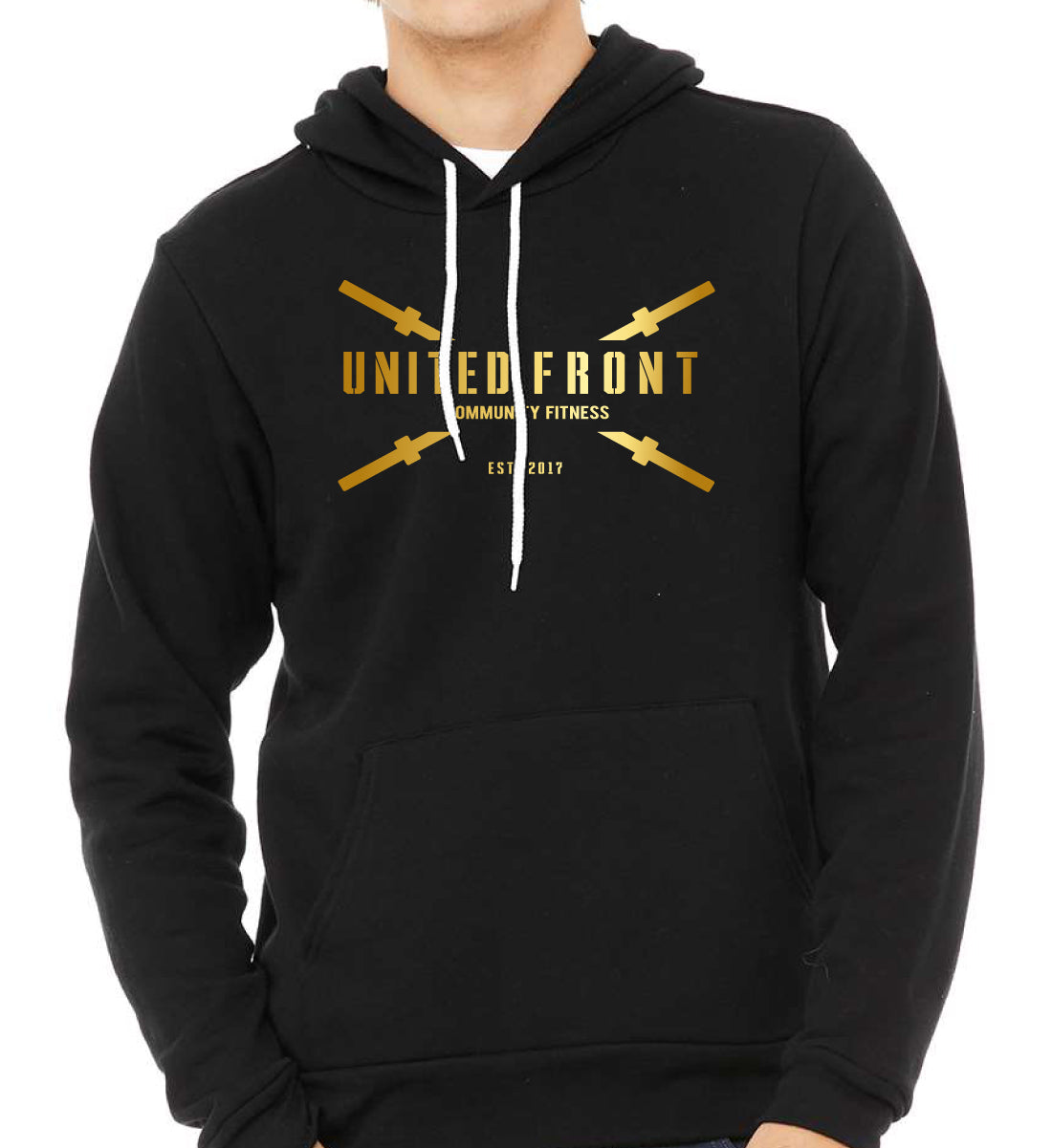 United Front Logo Gold Hoodie