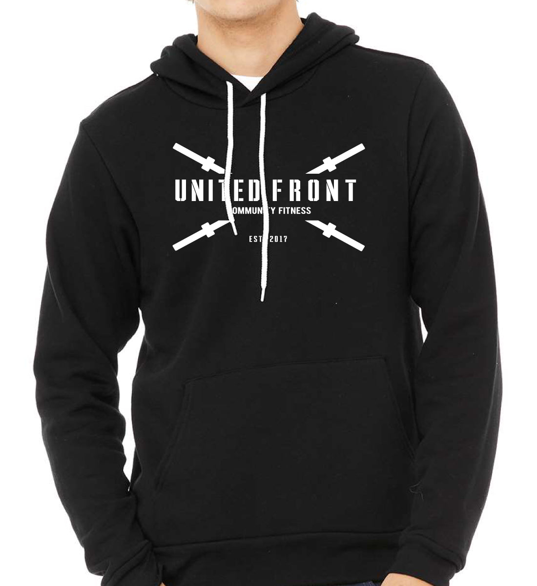 United Front Logo White Hoodie